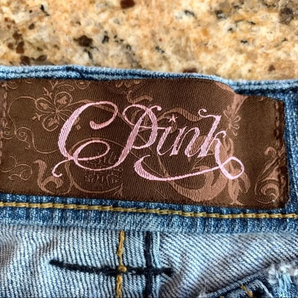 C Pink Denim Shorts 9‎